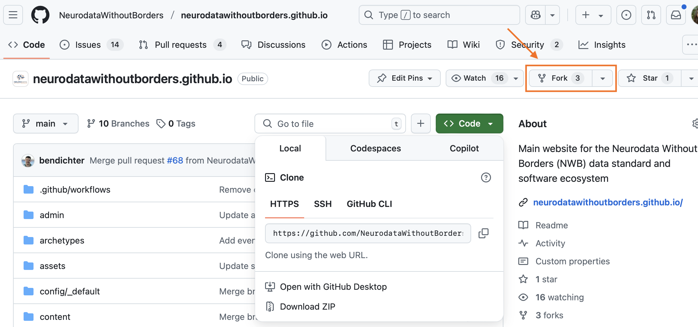 NWB Website GitHub Repository