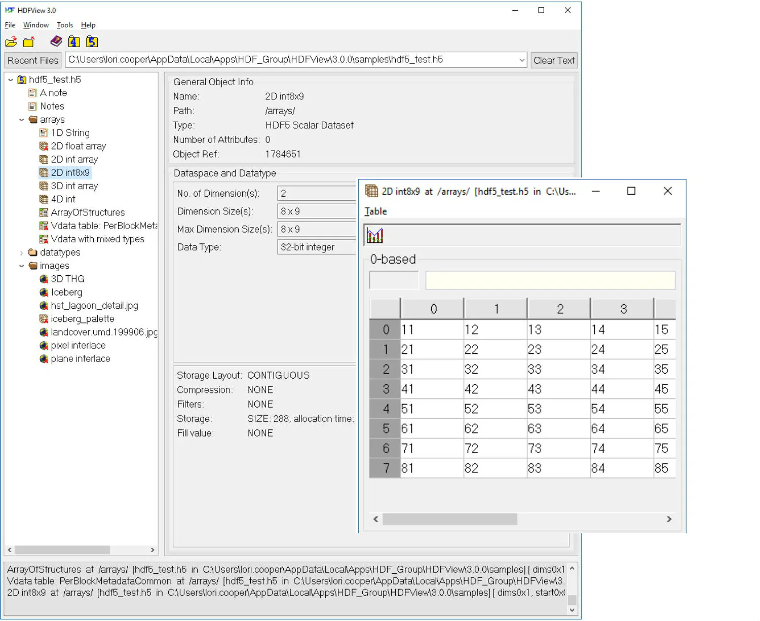 HDFView Screenshot