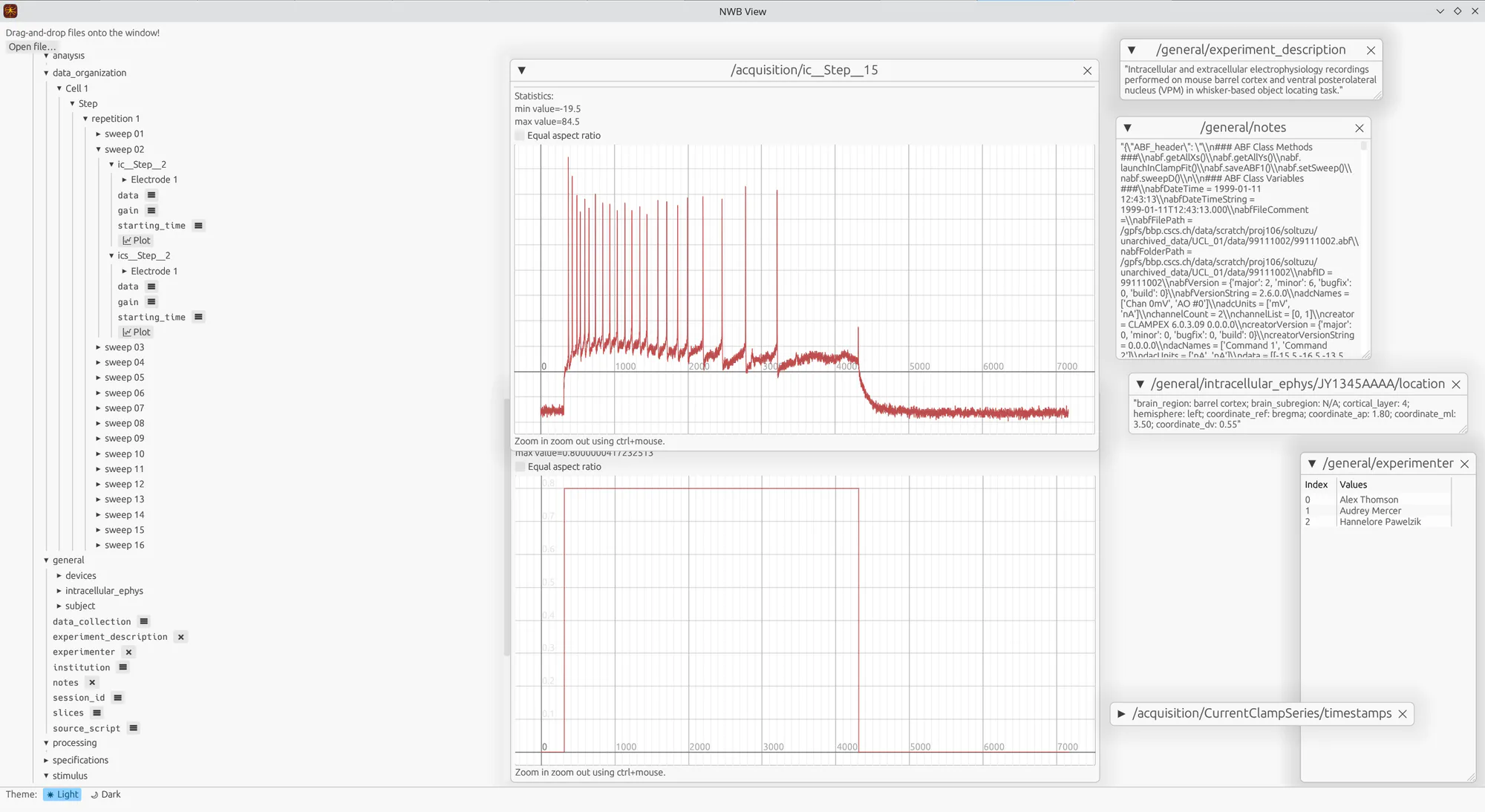 NWBView Screenshot